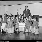 Teenage and child immigrants from Great Britain brought out by the Big Brother Movement on the P & O Liner <i>Canberra</i>, 10 October 1963 [editor's note: the image has been captioned incorrectly, these migrants were brought out by Dr Barnardo's Homes]